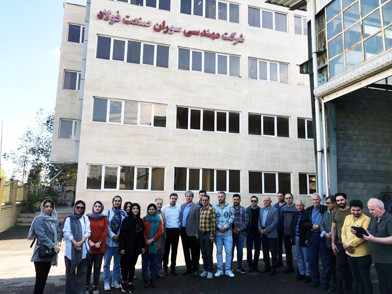 اعضای سازمان نظام مهندسین شهرستان نوشهر در بازدید از شرکت مهندسی سوران صنعت فولاد - آبان 1402 